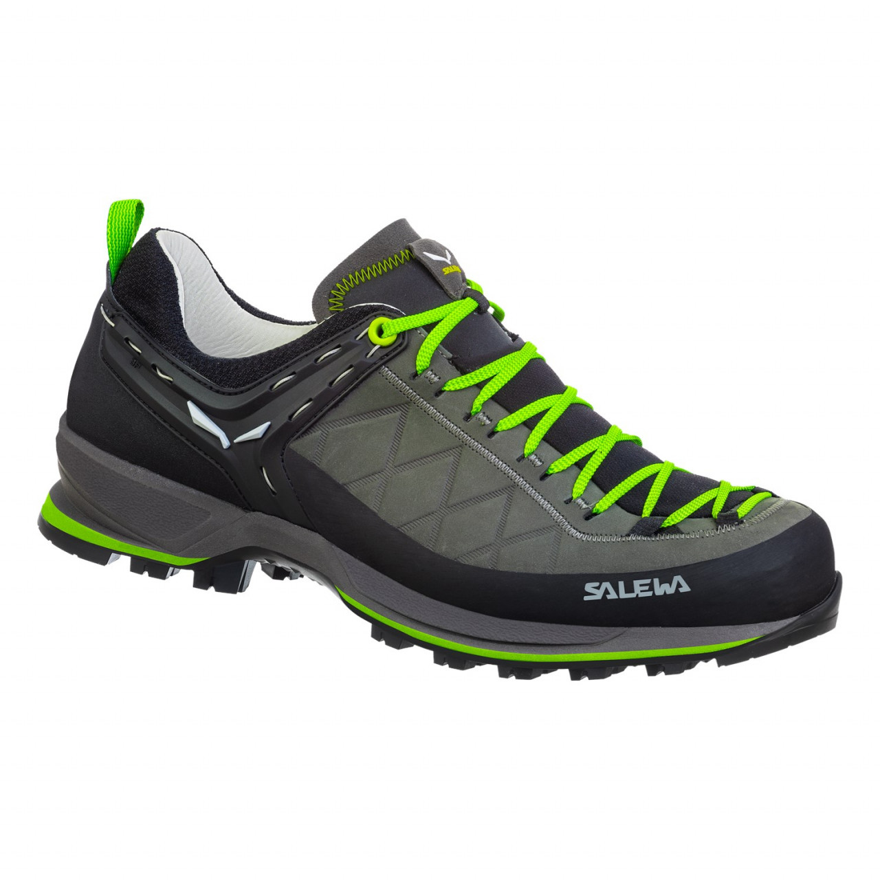 Salewa Mountain Trainer Deri Erkek Yürüyüş Ayakkabısı Siyah/Yeşil Türkiye 168907UPB